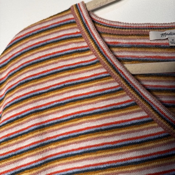 Madewell Striped Paulson Sweater Tee Boxy Fit Boho Oversized Fall - Picture 3 of 5